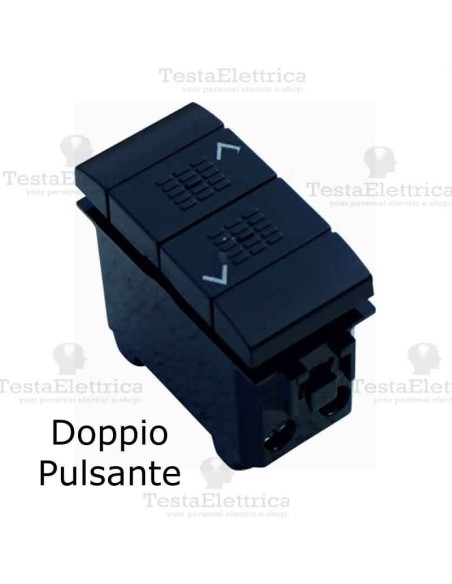 Pulsante Doppio compatibile con serie Bticino LivingLight