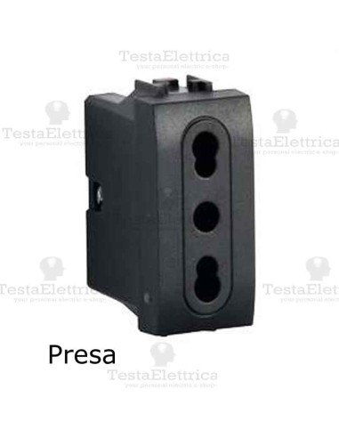 Presa Bipasso compatibile con serie Bticino LivingLight