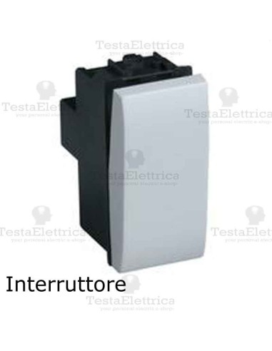 Interruttore bianco compatibile con serie Bticino LivingLight