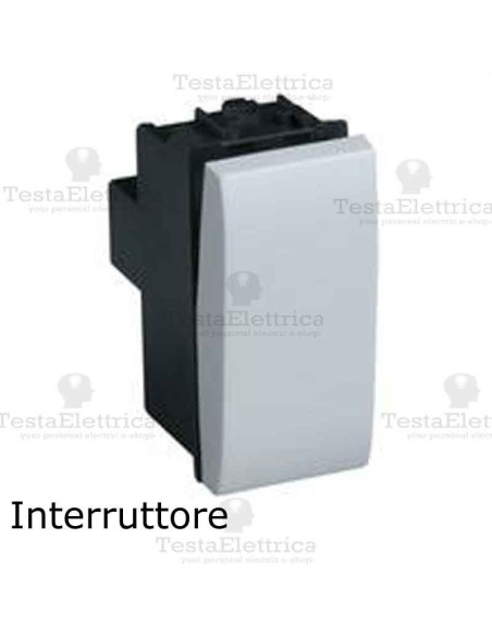 Interruttore bianco compatibile con serie Bticino LivingLight