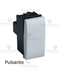 Pulsante bianco compatibile con serie Bticino LivingLight