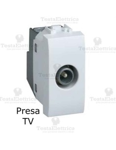 Presa TV bianca compatibile con serie Bticino LivingLight