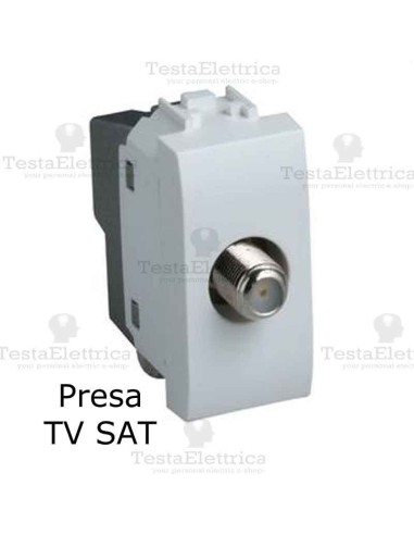 Presa TV SAT bianca compatibile con serie Bticino LivingLight