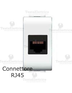 Presa dati bianca compatibile con serie Bticino LivingLight