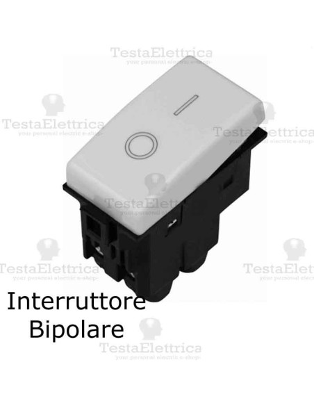 Interruttore Bipolare compatibile con serie Bticino Matix 