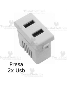 Presa USB  compatibile con serie Bticino Matix 