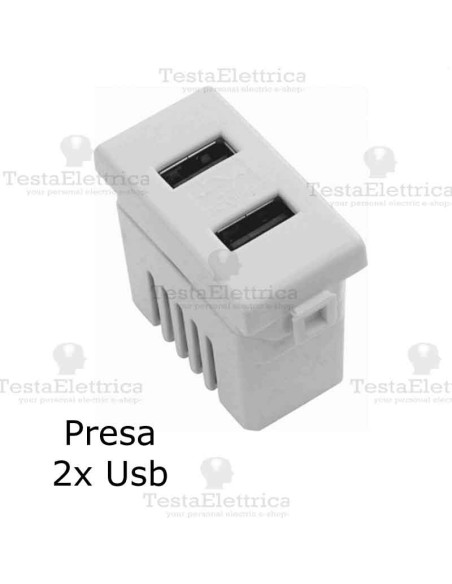 Presa USB  compatibile con serie Bticino Matix 