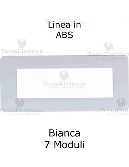 Placca in PVC bianca compatibile con serie Bticino Matix 