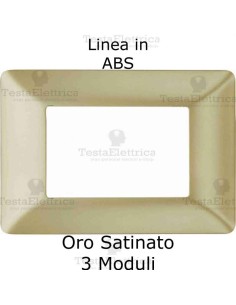 Placca in PVC Oro Satinato compatibile con serie Bticino Matix 