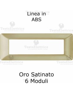 Placca in PVC Oro Satinato compatibile con serie Bticino Matix 