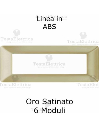 Placca in PVC Oro Satinato compatibile con serie Bticino Matix 