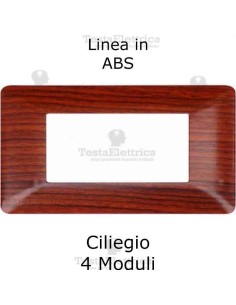 Placca in PVC Ciliegio compatibile con serie Bticino Matix 