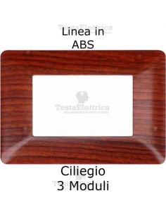 Placca in PVC Ciliegio compatibile con serie Bticino Matix 