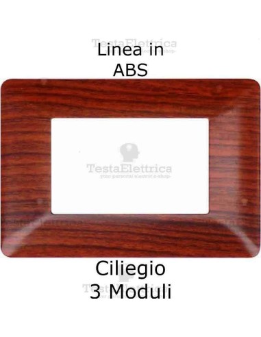 Placca in PVC Ciliegio compatibile con serie Bticino Matix 