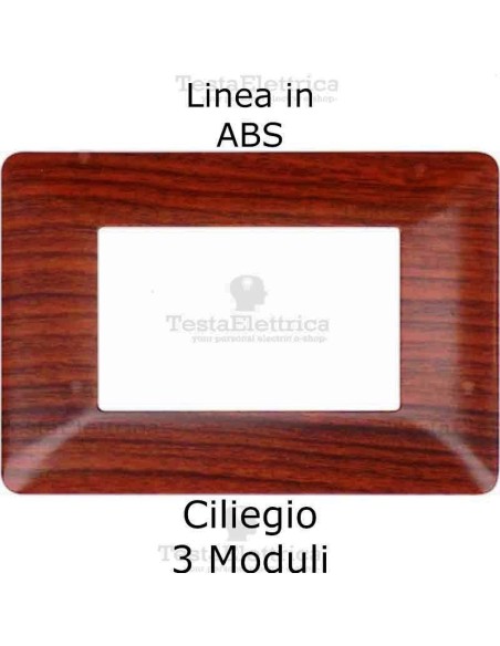 Placca in PVC Ciliegio compatibile con serie Bticino Matix 