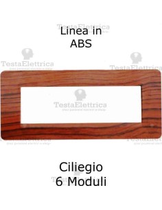 Placca in PVC Ciliegio compatibile con serie Bticino Matix 