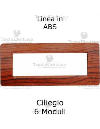 Placca in PVC Ciliegio compatibile con serie Bticino Matix 