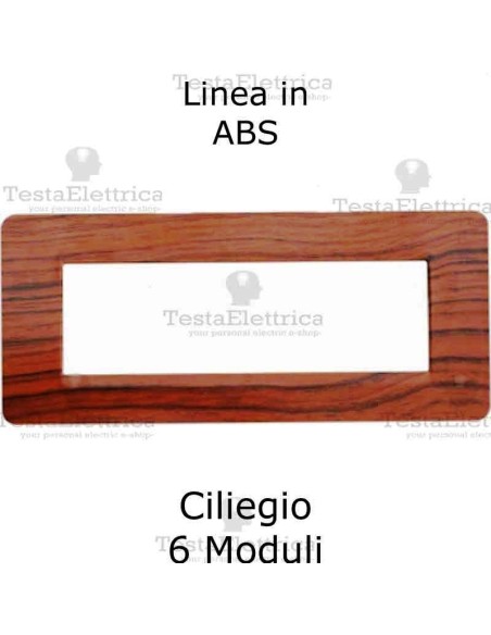 Placca in PVC Ciliegio compatibile con serie Bticino Matix 