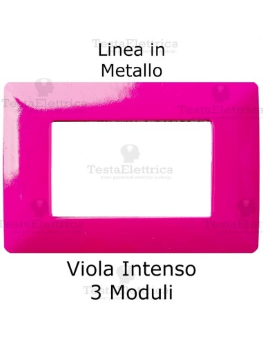 Placca in Metallo Viola compatibile con serie Bticino Matix 