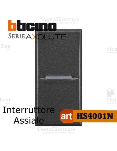 Interruttore 1P 10 AX  250 Va.c. Bticino Axolute