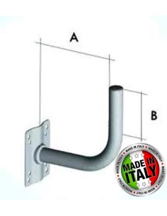 staffa  per parabola 24 cm zincata