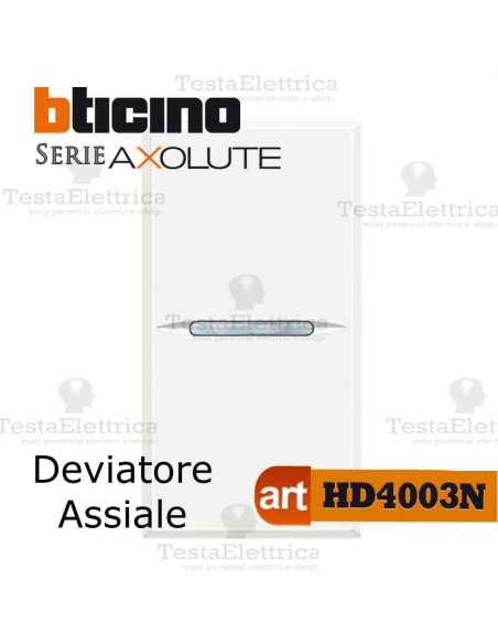 Deviatore1P 10 AX  250 Va.c. Bticino Axolute
