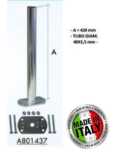 paletto per parabola 42 cm zincato