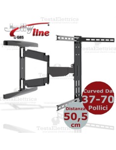 Staffa per TV  curve 37- 80 Pollici CURVED-3780 SLIM  JollyLine