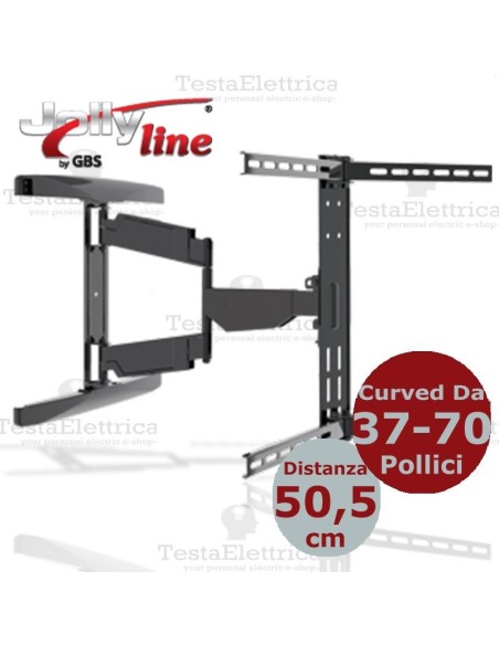 Staffa per TV  curve 37- 80 Pollici CURVED-3780 SLIM  JollyLine
