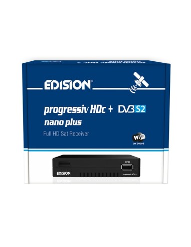 Decoder Satellitare DVB - S2  Lettore di scheda NANO PROGRESSIV HD C. PLUS Edision