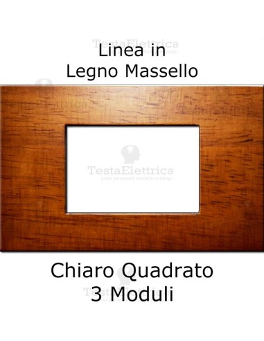 Placca in Legno Massello compatibile con serie Bticino Matix