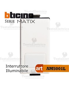Interruttore 1P 16 AX  250 Va.c. Illuminabile Bticino Matix
