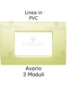 Placca PVC Avorio compatibile con serie Bticino Matix 