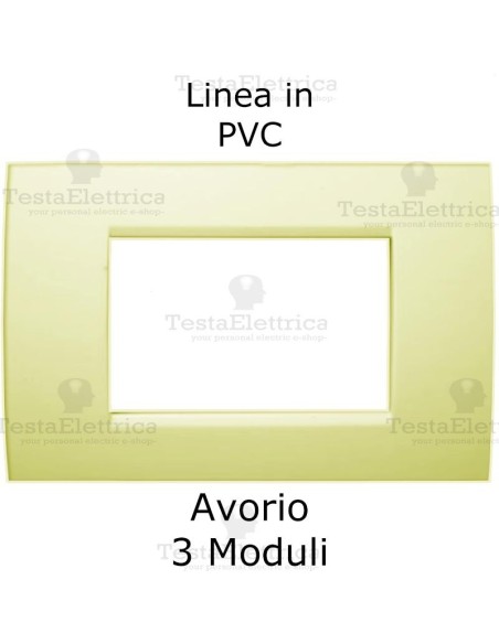 Placca PVC Avorio compatibile con serie Bticino Matix 