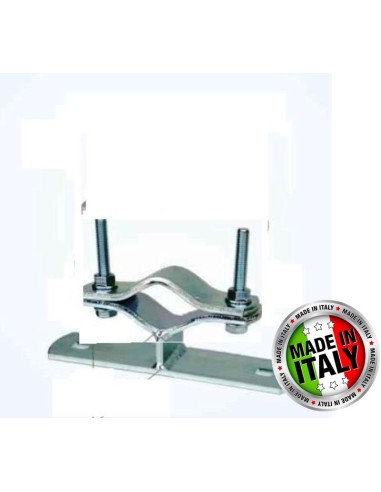 Zanca tipo "Emilia" pari muro per fissaggio pali a muro 