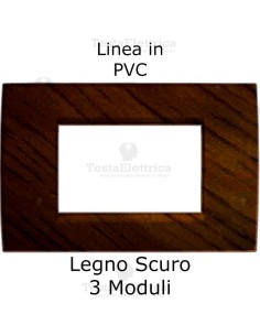 Placca in PVC tipo legno compatibile con serie Bticino Matix