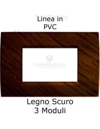 Placca in PVC tipo legno compatibile con serie Bticino Matix