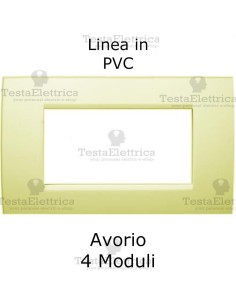 Placca in PVC Avorio compatibile con serie Bticino Matix