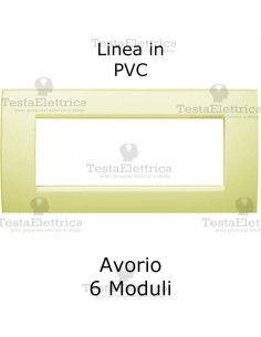 Placca in PVC Avorio compatibile con serie Bticino Matix