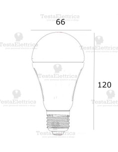 Lampadina a led  con sensore crepuscolare goccia E27 12 Watt Gbc 2
