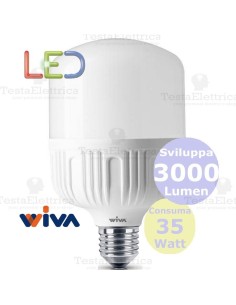Lampadina a led hi power wiva 12100061 35W 3000lm 2