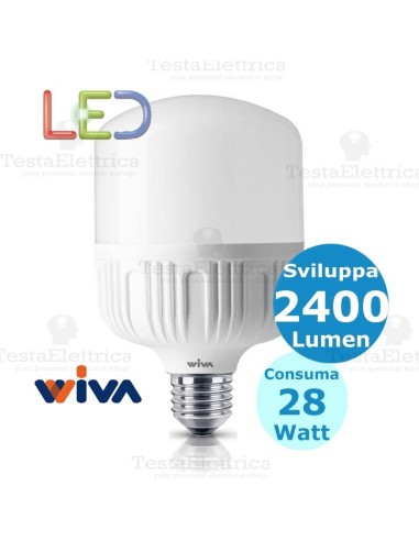 Lampadina a led hi power wiva 12100059 28W