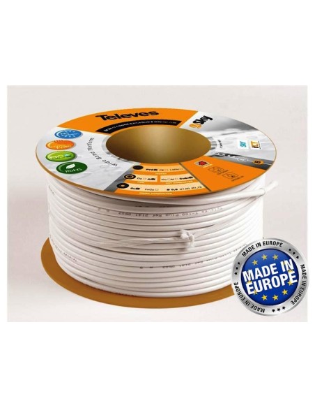 cavo tv DTT/SAT rame 6,8 mm 100 Mt Televes