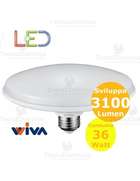 Lampadina led circolina e27 36 watt Wiva