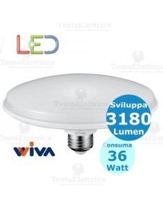 Lampadina led circolina e27 36 watt Wiva