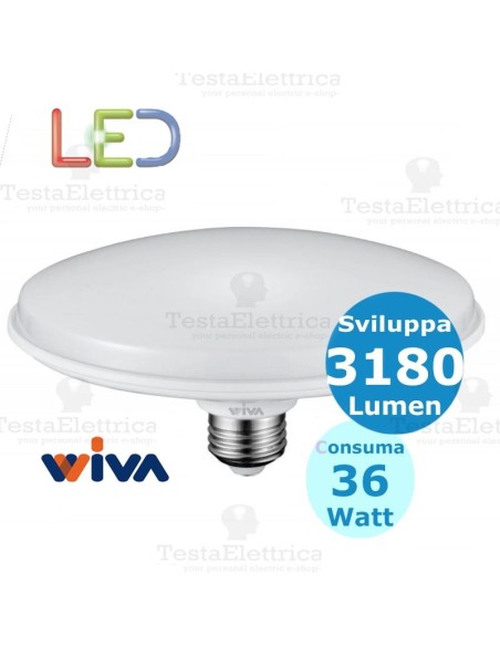 Lampadina led circolina e27 36 watt Wiva