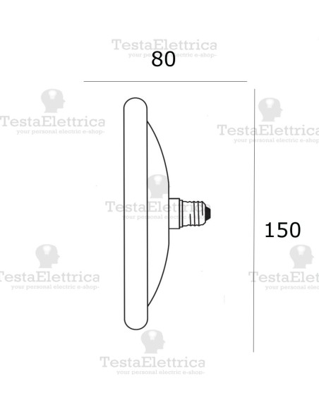Lampadina a led circolina e27 16 watt Wiva