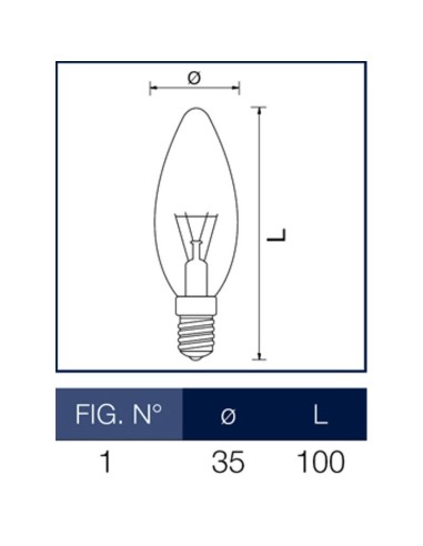 Lampadina filamento led oliva chiara 4 Watt E14 3000k 