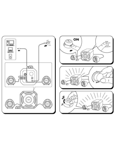 Altoparlanti multimediali 2.1 Philips