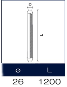 Tubo neon a led colorato 120 cm T8 G13 2